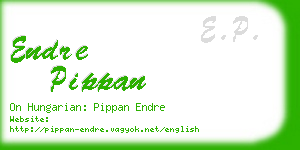 endre pippan business card